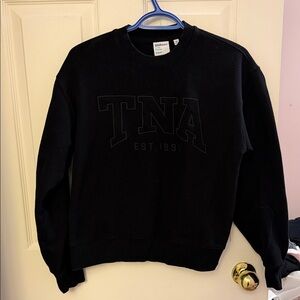 TNA Black Crewneck Sweater